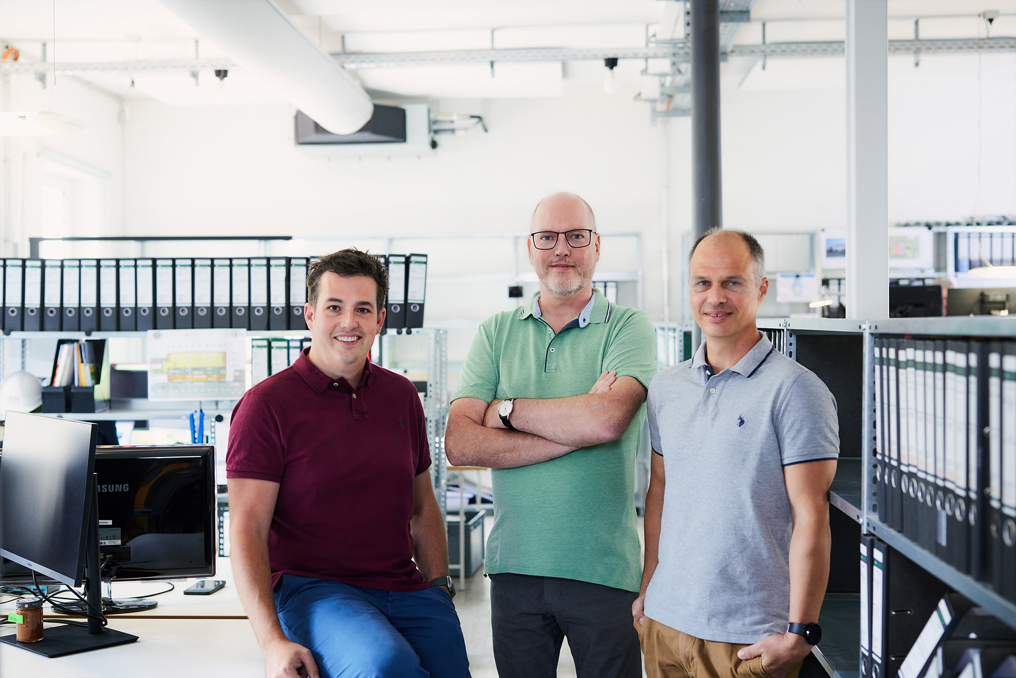Ein erfahrenes Team: Stephan Schultze (Prokurist), Harald Forster (Geschäftsführer), Alexander Wolf (Prokurist)